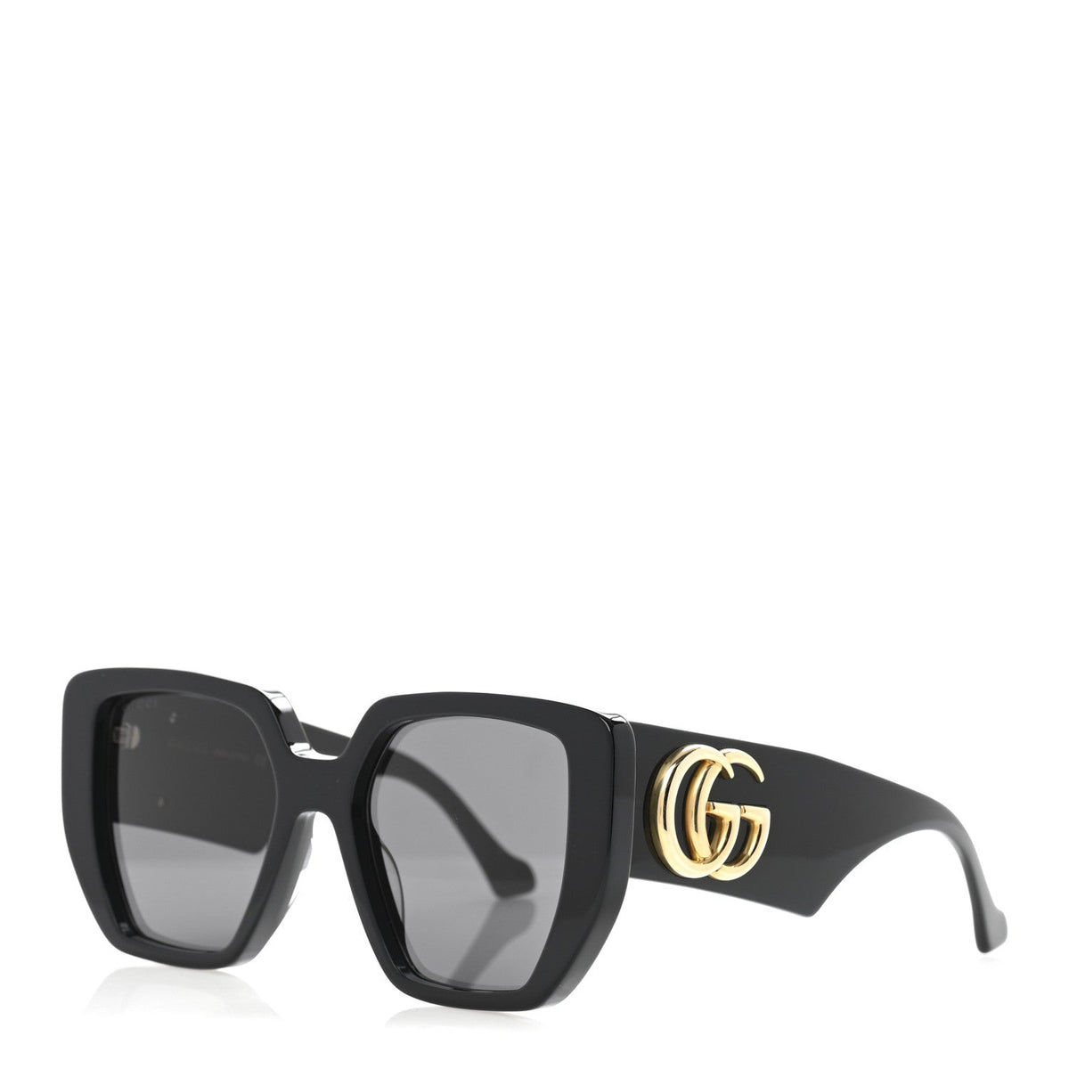 Acetate Square Frame Sunglasses GG0956S Black