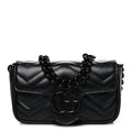 Calfskin Matelasse Monochrome GG Marmont Chain Belt Bag Black