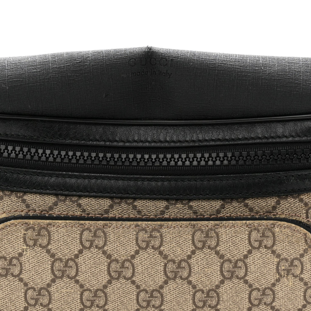 GG Supreme Monogram Belt Bag Black