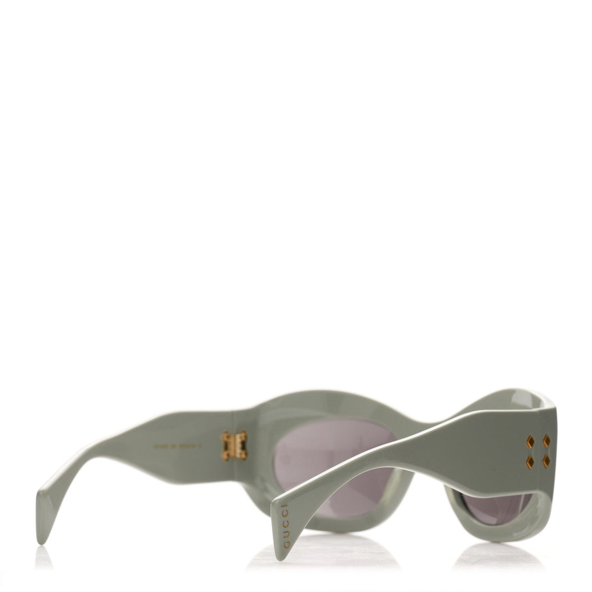 Acetate Frame Oval Sunglasses GG1463S Light Green