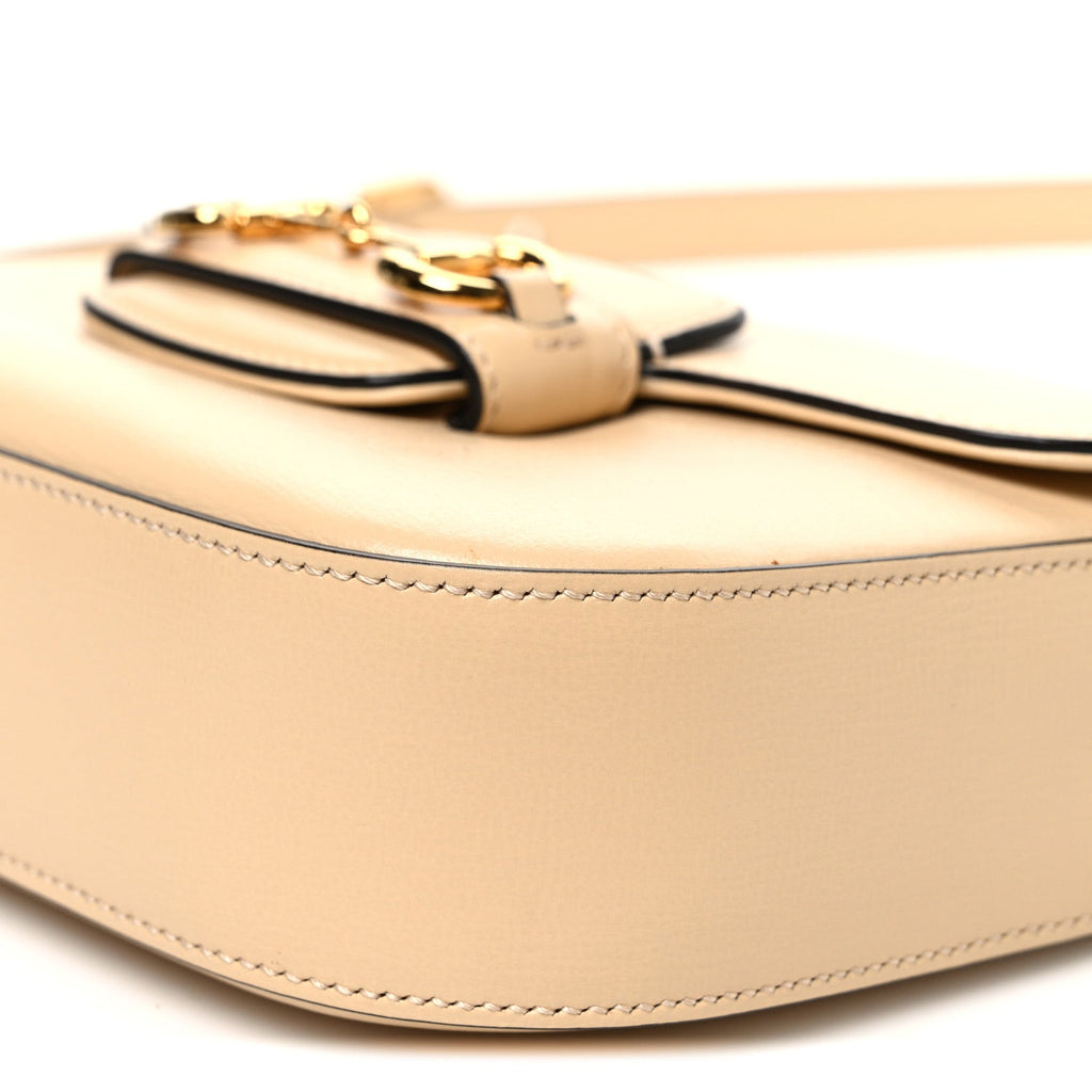 Azalea Calfskin Web Mini Horsebit 1955 Shoulder Bag Bubble Tea