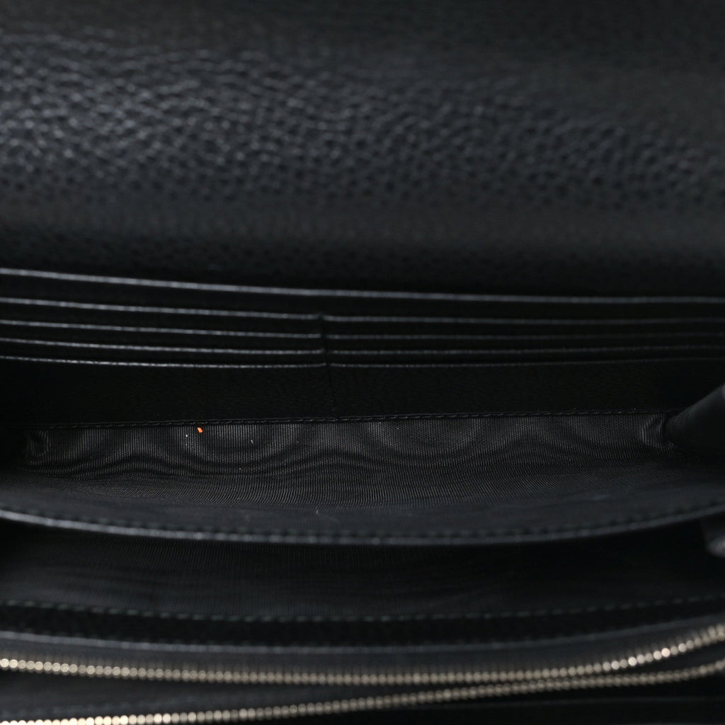 Calfskin Mini Dionysus Chain Wallet Black
