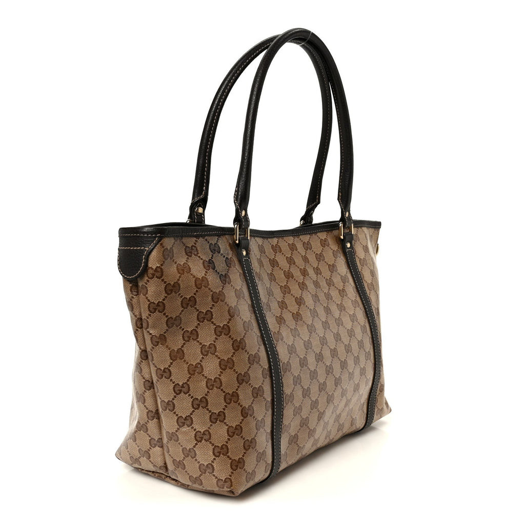 Crystal Monogram Medium Joy Tote Beige Ebony Testa Di Moro