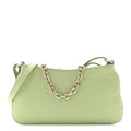 GG Grainy Calfskin Emblem Super Mini Shoulder Bag Sage Leaf