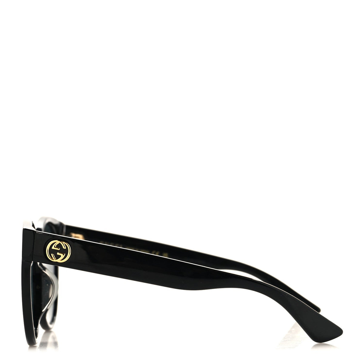 Acetate Round Sunglasses GG0035S Black