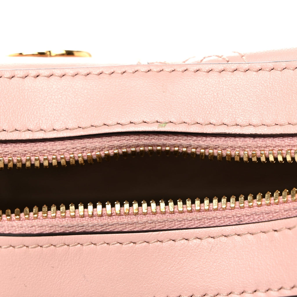 Calfskin GG Matelasse Small Hobo Shoulder Bag Perfect Pink Natural