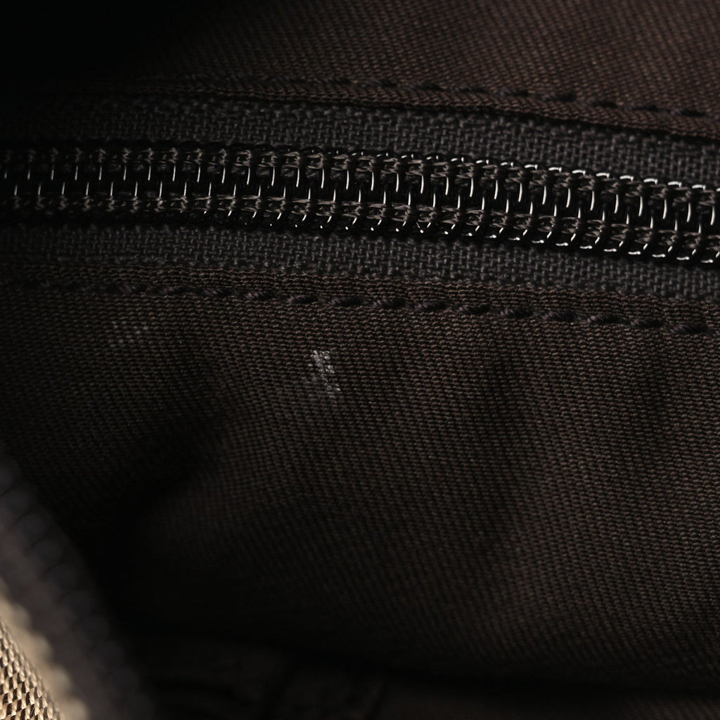 Monogram Calfskin Perforated Medium Flat Messenger Bag Dark Brown