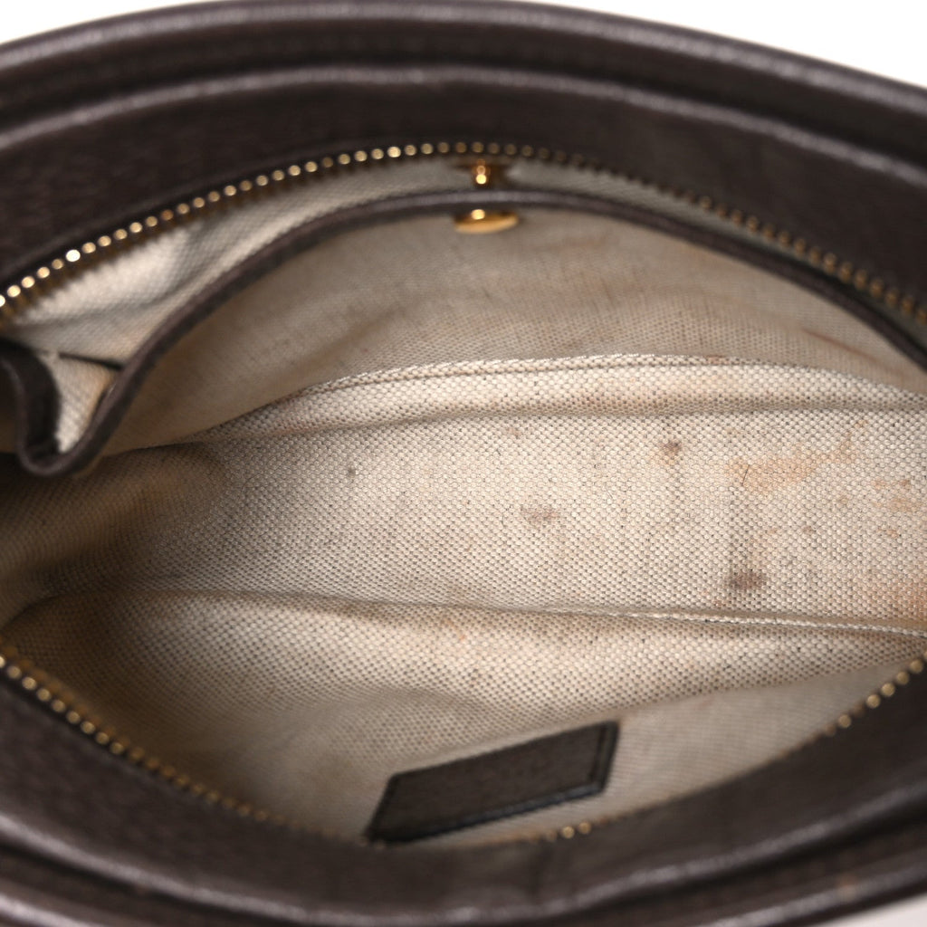 Monogram Jumbo GG Textured Dollar Calfskin Web Mini Crossbody Bag Camel Ebony New Acero