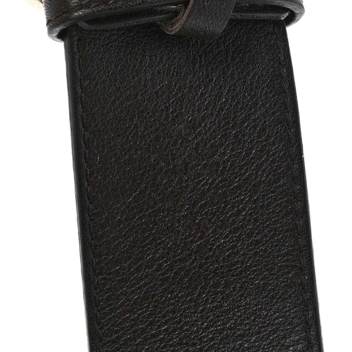 Moon Calfskin Nickel Double G 40mm Belt 85 34 Dark Cocoa