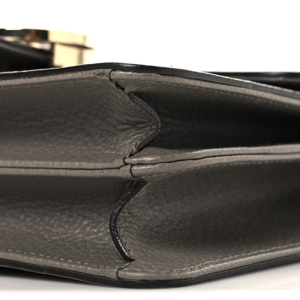 Dollar Calfskin Small Interlocking G Shoulder Bag Loess
