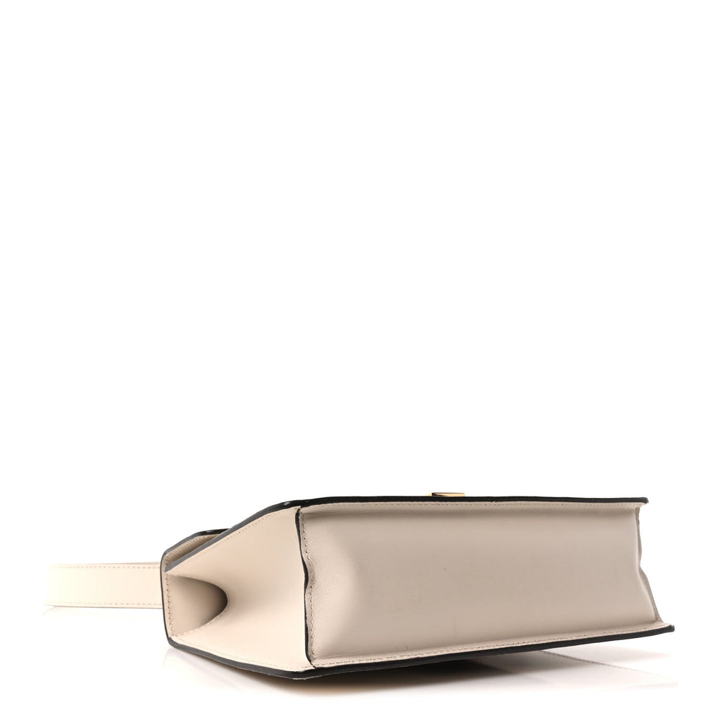 Calfskin Small Sylvie Shoulder Bag Off White