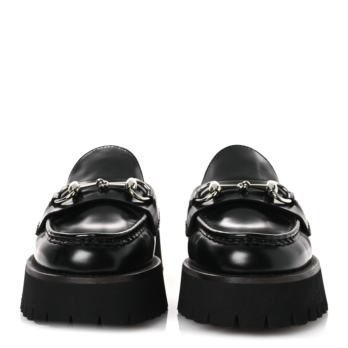 Cordovan Lux Womens Sylke Horsebit Platform Mules 37 Black