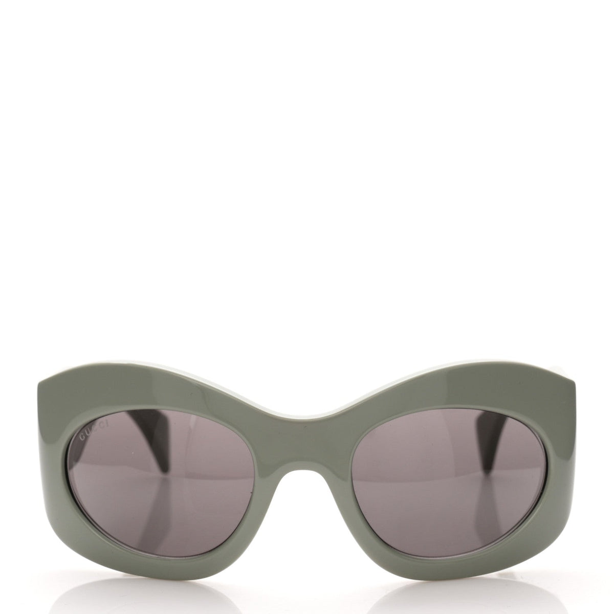 Acetate Frame Oval Sunglasses GG1463S Light Green