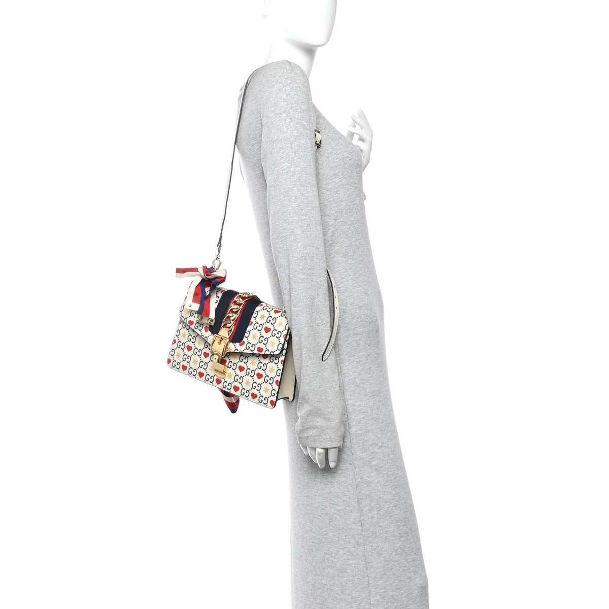 Calfskin Valentine's Day Exclusive Small Sylvie Top Handle Bag Ivory
