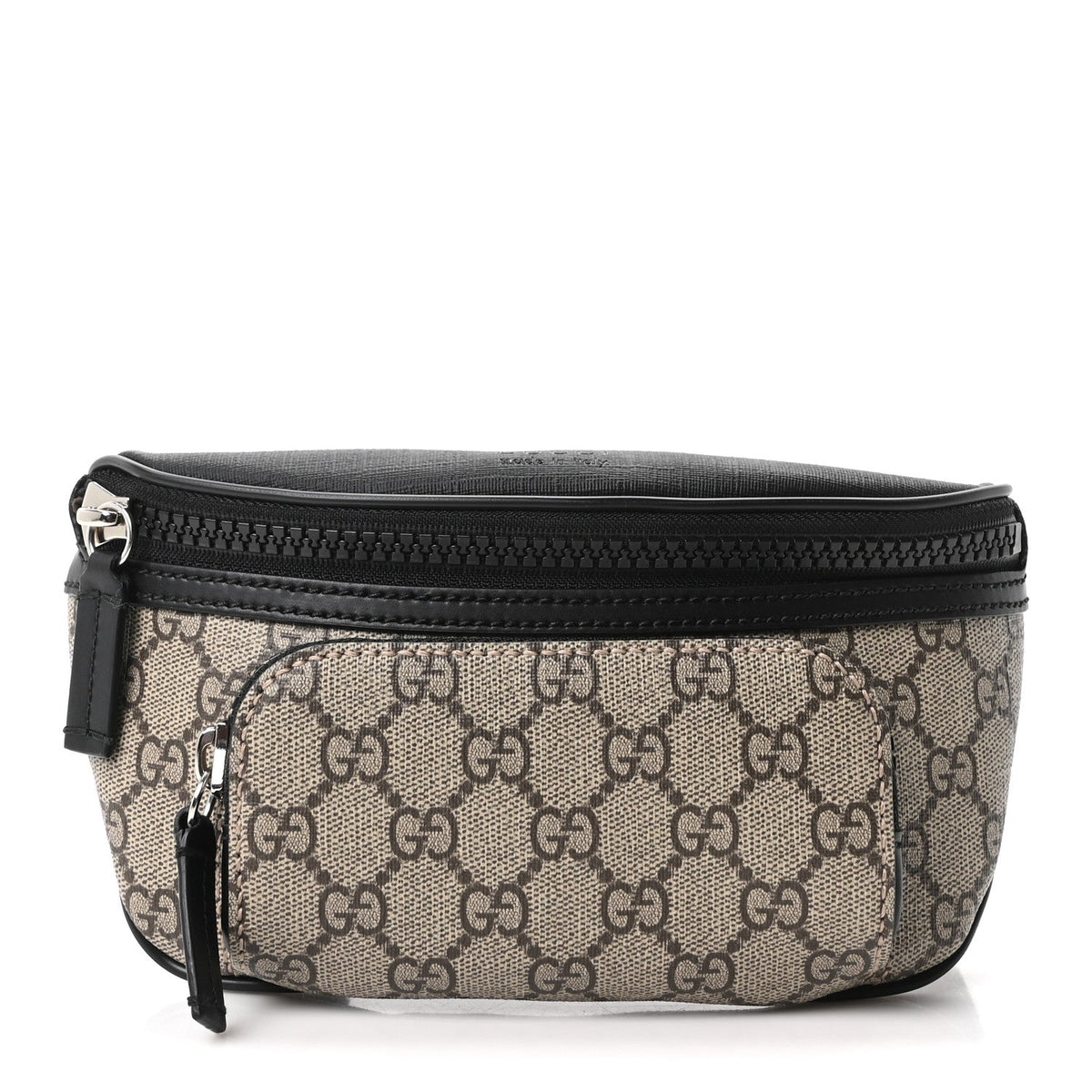 GG Supreme Monogram Belt Bag Black