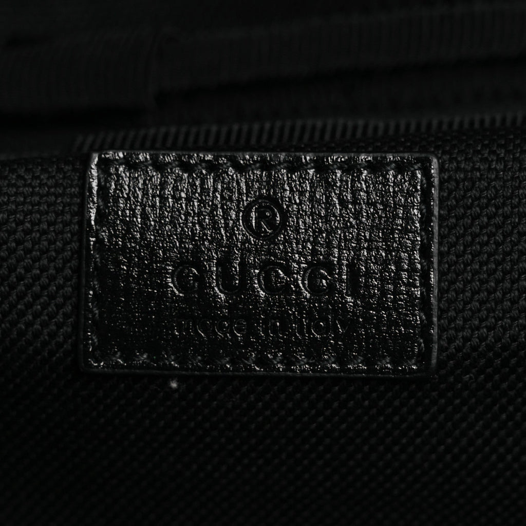 GG Supreme Monogram Large Four Wheel Suitcase Black Grey