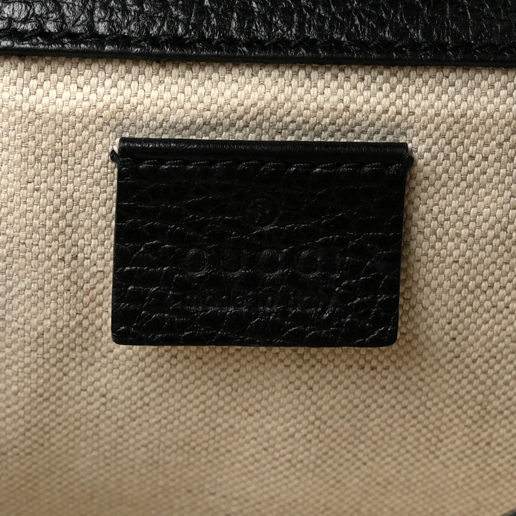 Pebbled Calfskin Small Dionysus Shoulder Bag Black