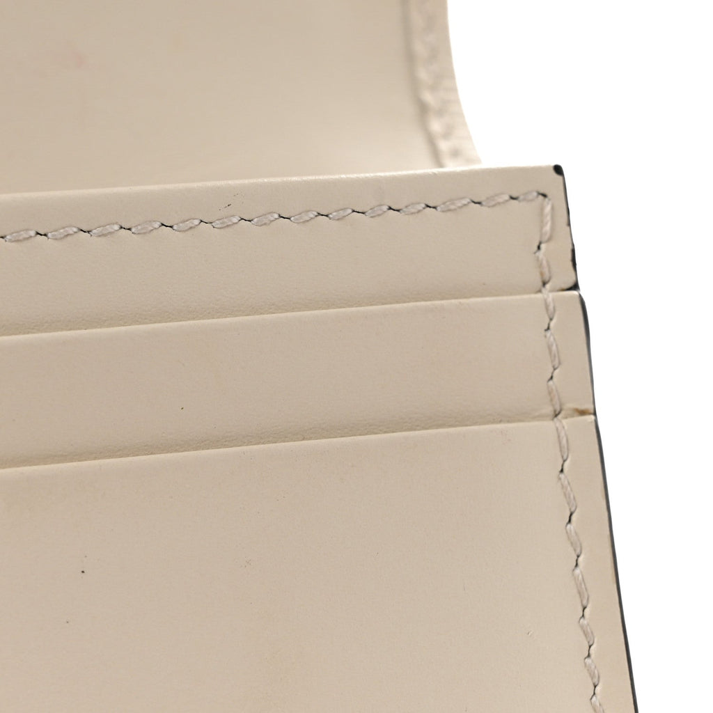 Guccissima Cherries Card Case Wallet White