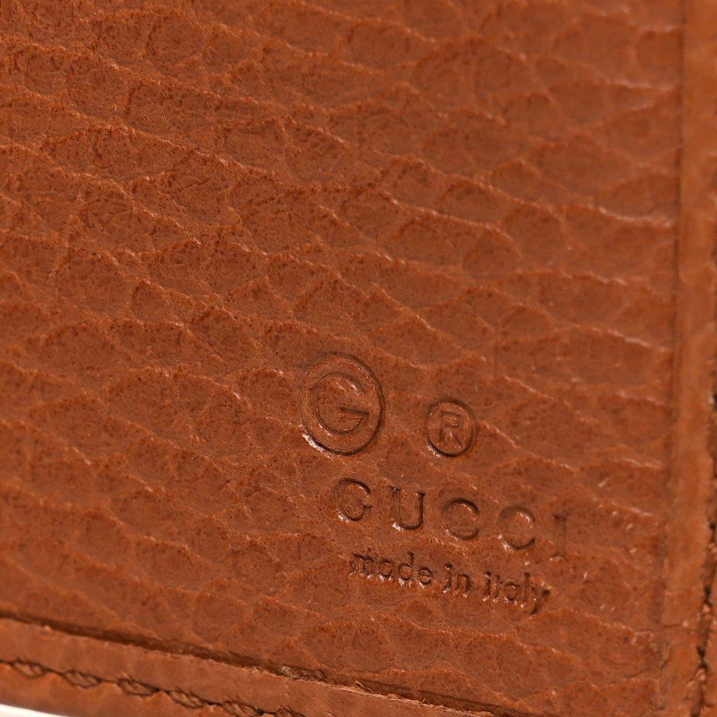 Dollar Calfskin Continental Flap Wallet Cuir