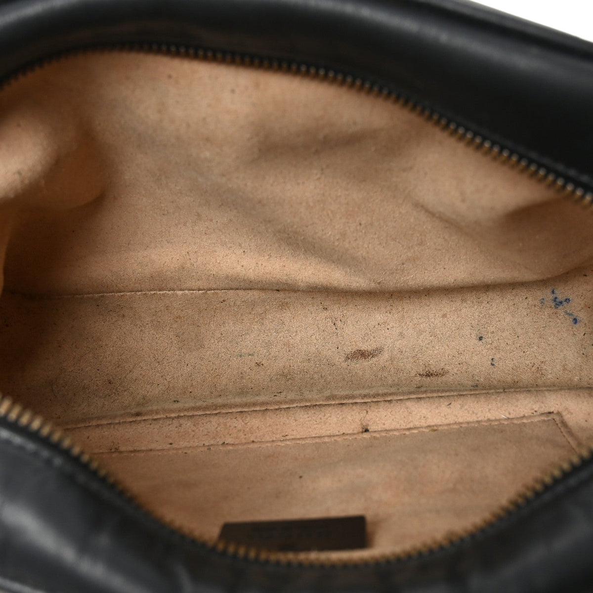 Calfskin Matelasse Small GG Marmont Chain Shoulder Bag Black