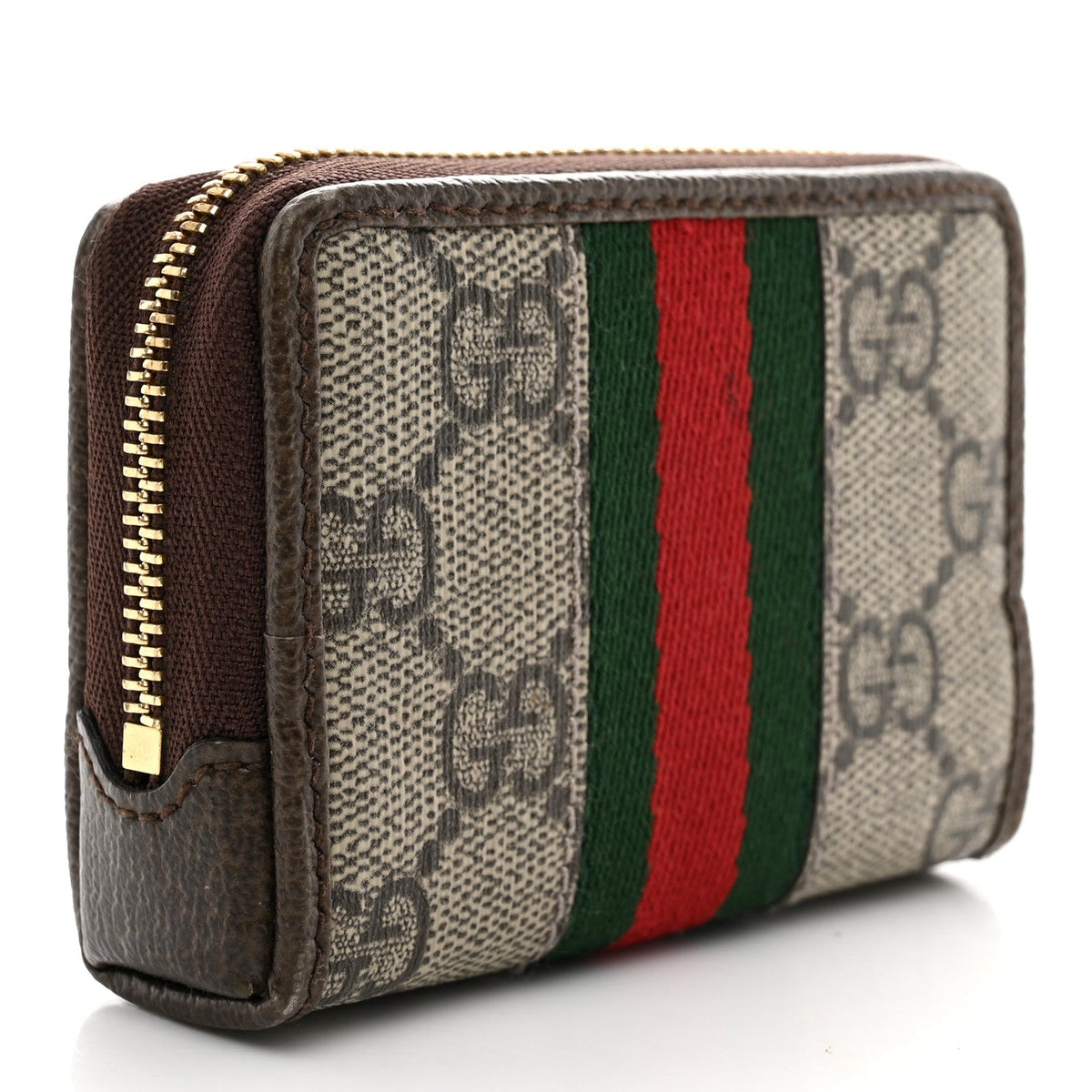 GG Supreme Monogram Web Ophidia Playing Card Case Beige New Acero