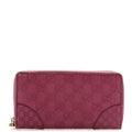 Guccissima Signature Microguccissima Bree Zip Around Wallet Purple
