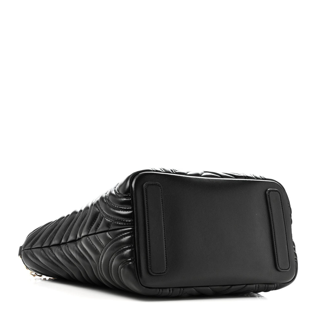 Lambskin Matelasse Medium GG Betty Tote Bag Black