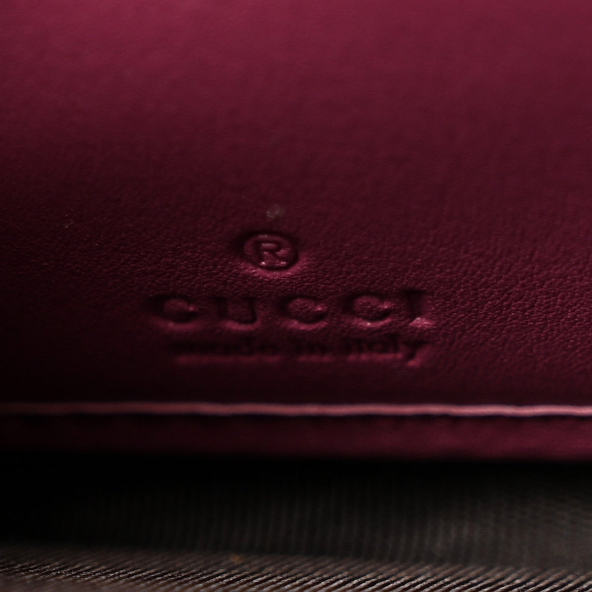 Guccissima Signature Microguccissima Bree Zip Around Wallet Purple