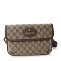 GG Supreme Monogram Neo Vintage Web Belt Bag Brown