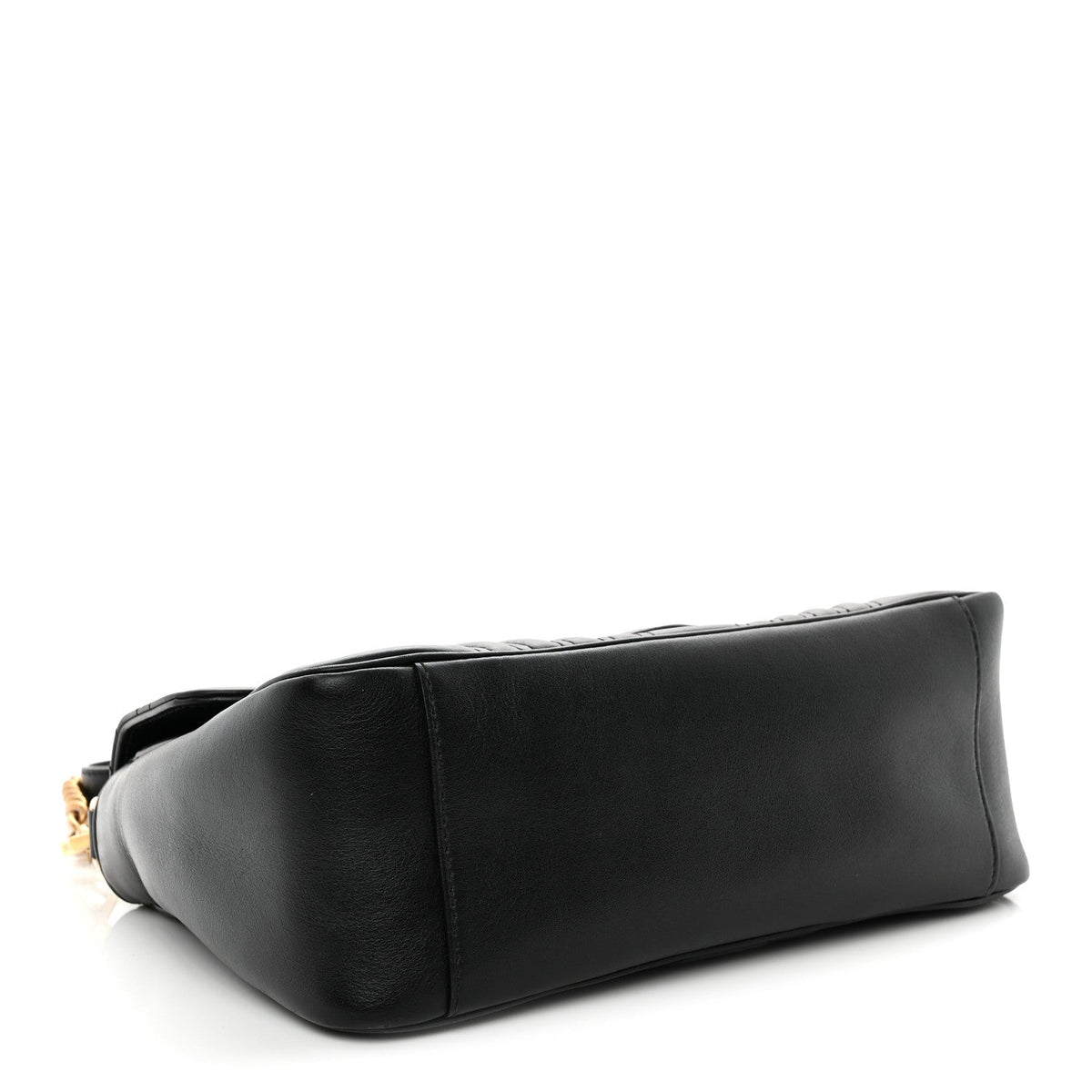 Calfskin Matelasse Small GG Marmont Top Handle Shoulder Bag Black