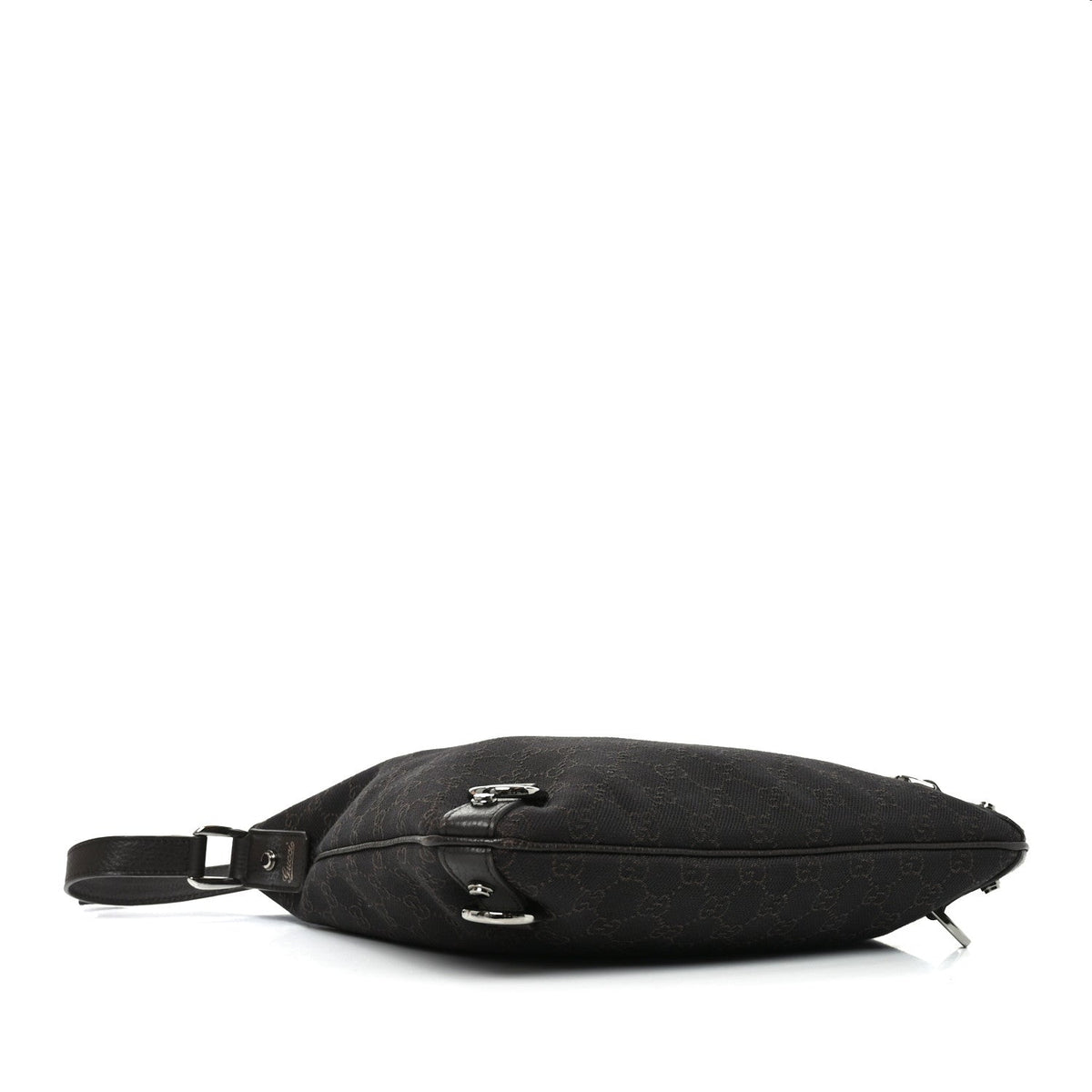 Denim Monogram Abbey Messenger Bag Dark Brown