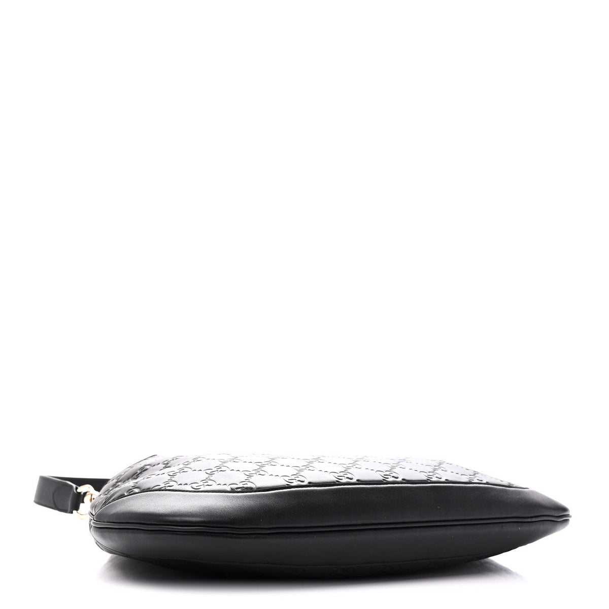 GG Calfskin Embossed B Medium Shoulder Bag Arabella Black