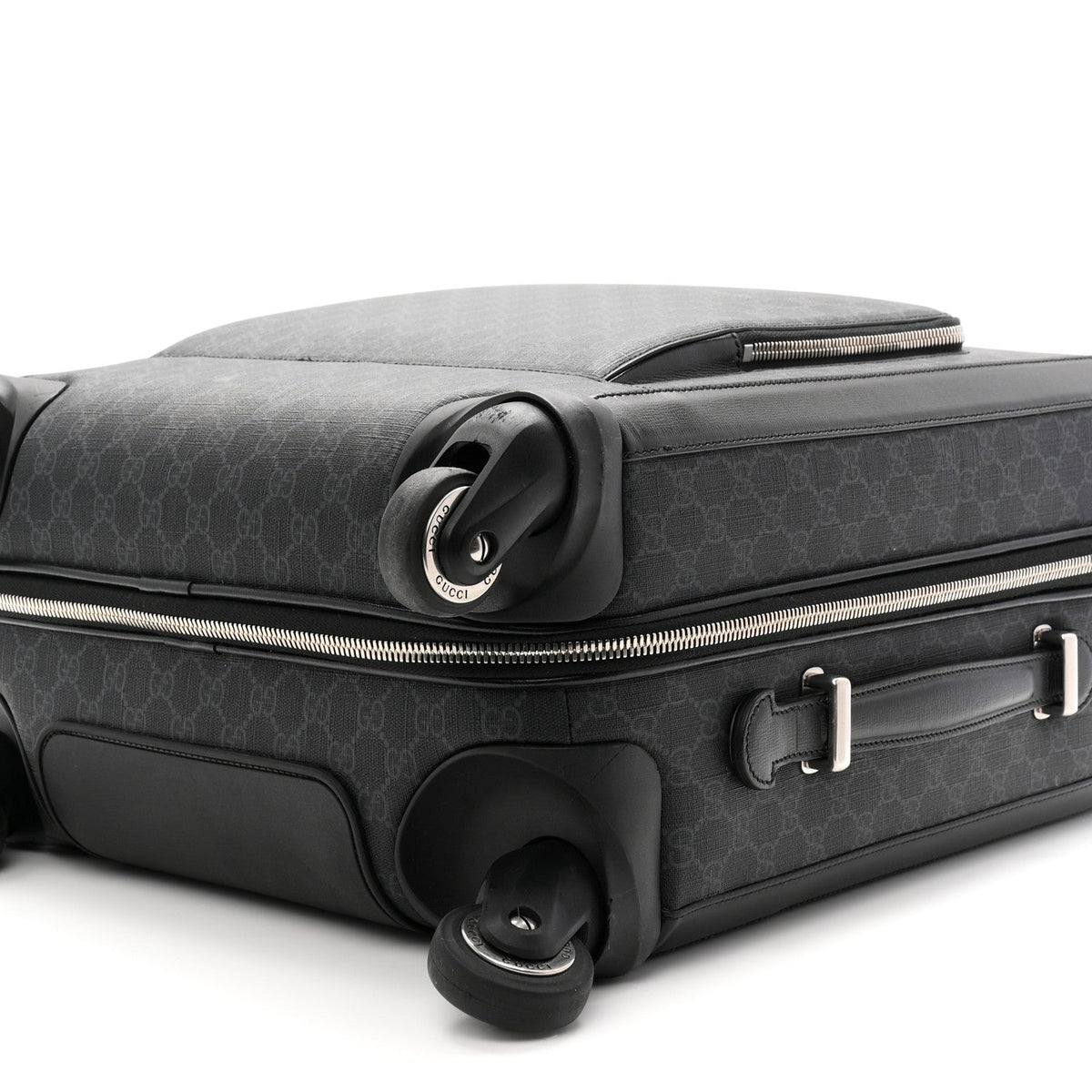 GG Supreme Monogram Calfskin Carry On Trolley Black