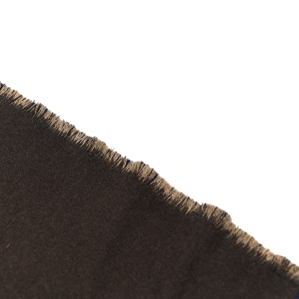 Wool Silk GG Monogram Ripon Simple Scarf Brown Blue