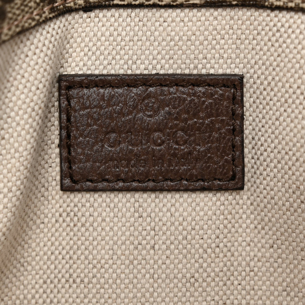 GG Supreme Monogram Neo Vintage Web Belt Bag Brown
