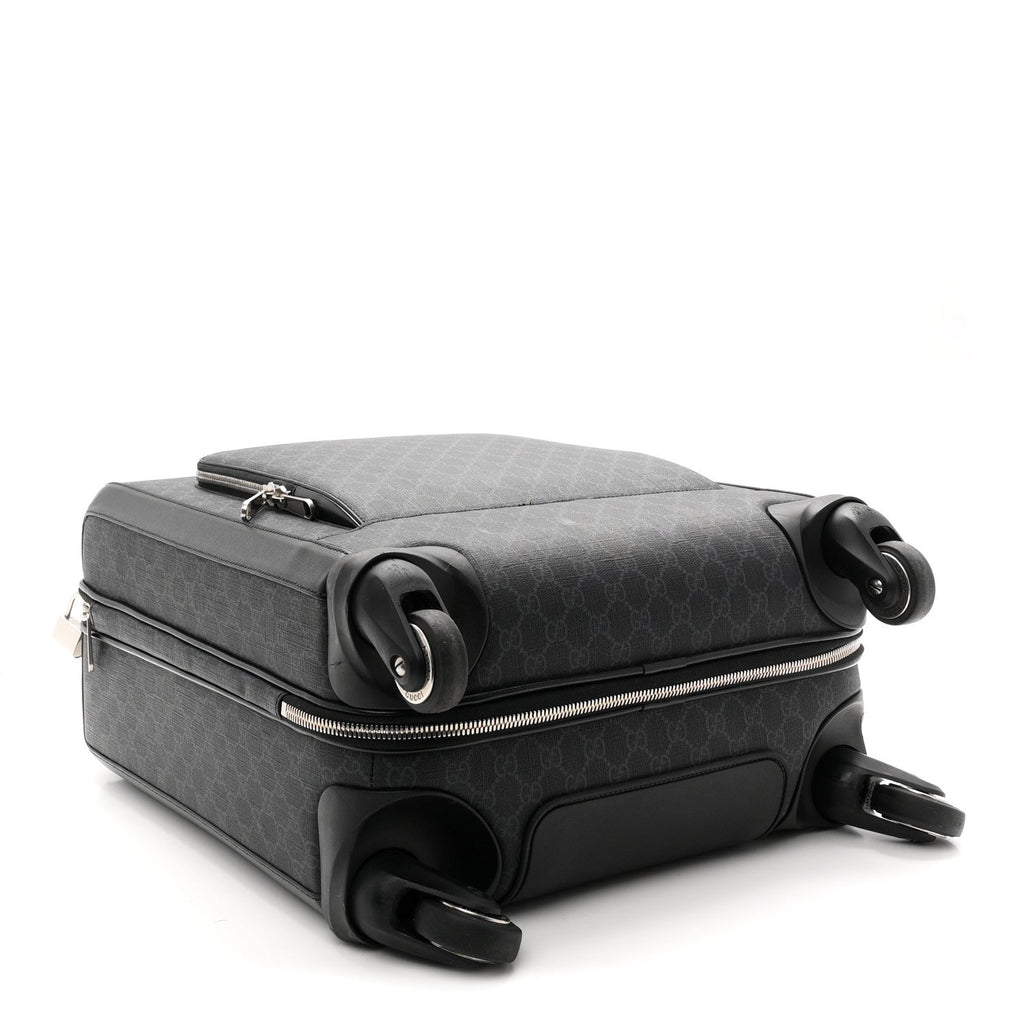 GG Supreme Monogram Calfskin Carry On Trolley Black
