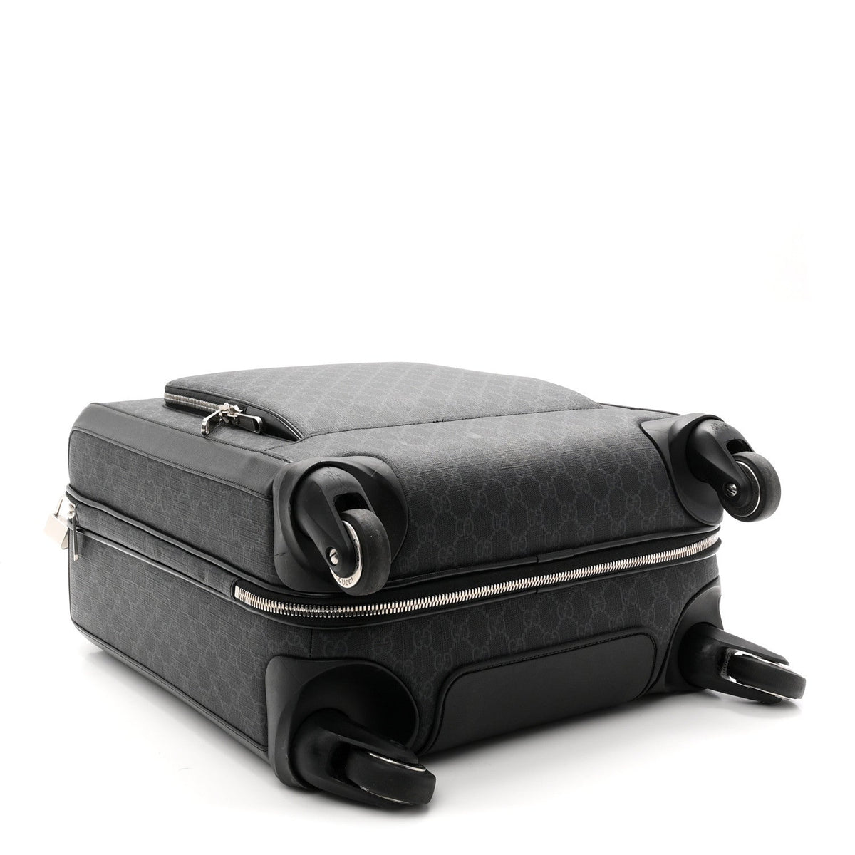GG Supreme Monogram Calfskin Carry On Trolley Black