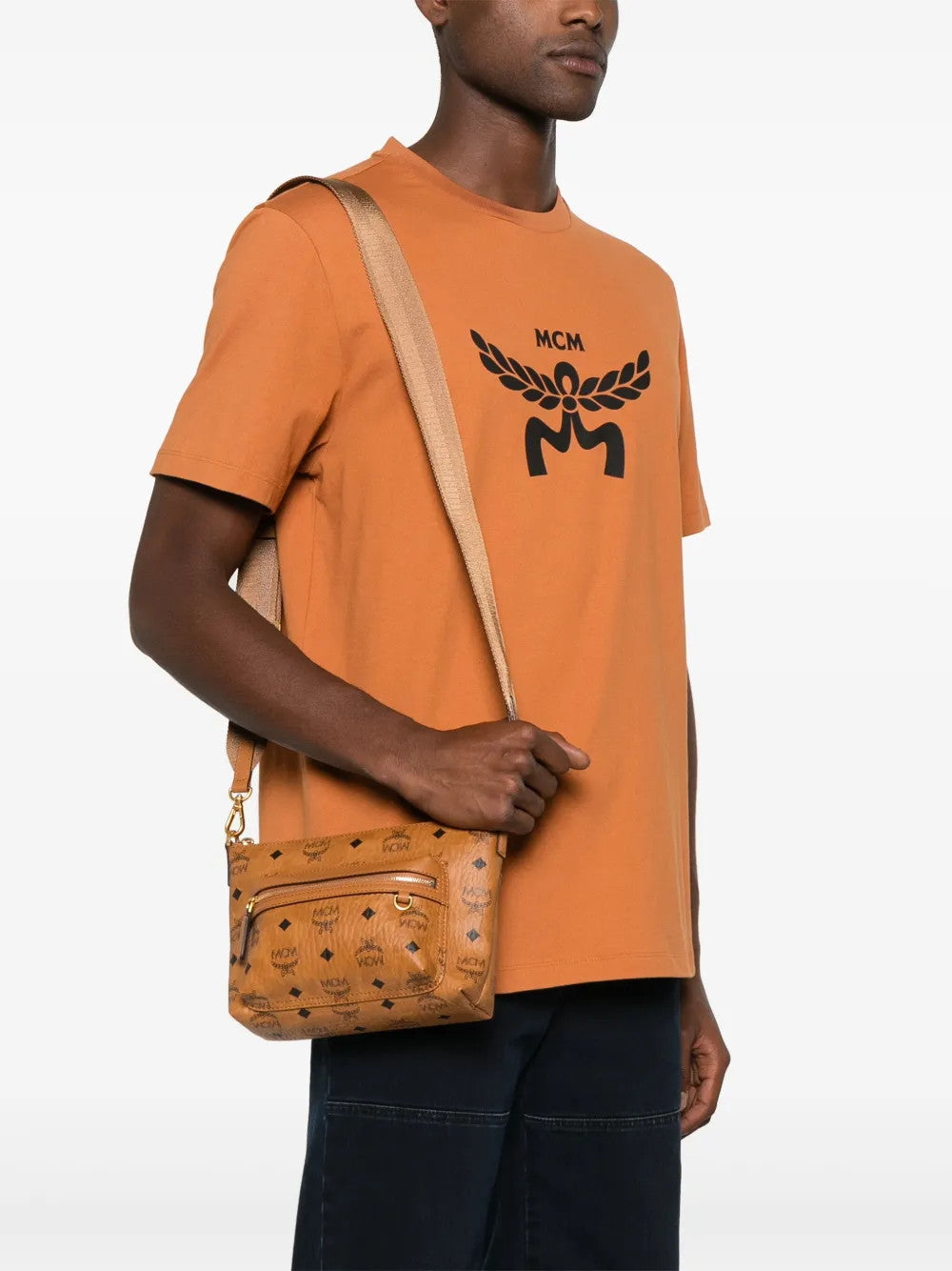 MCM - Unisex Aren Visetos Small Crossbody