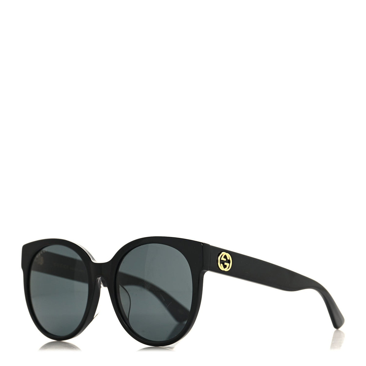 Acetate Round Sunglasses GG0035S Black