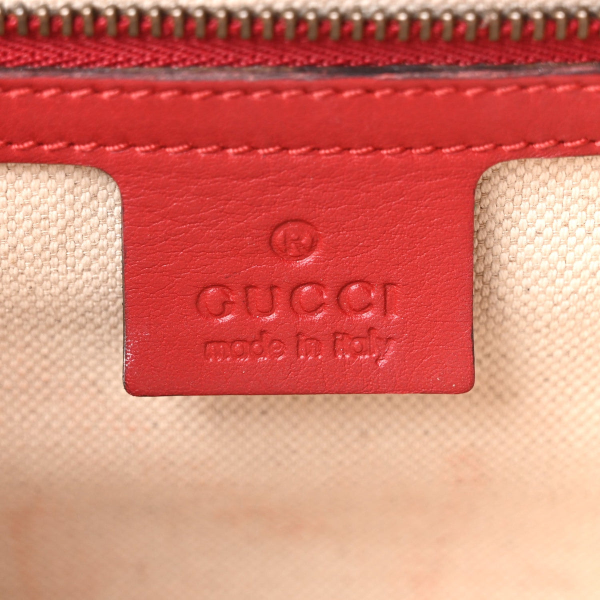Calfskin Web Medium Peony Chain Shoulder Bag Red