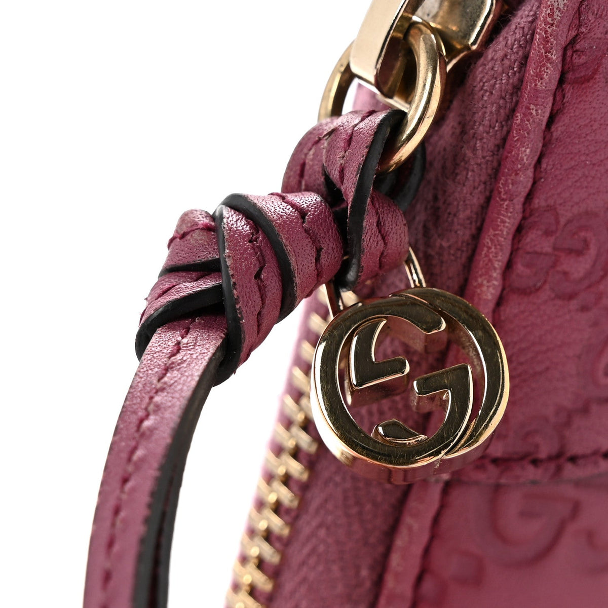 Guccissima Signature Microguccissima Bree Zip Around Wallet Purple