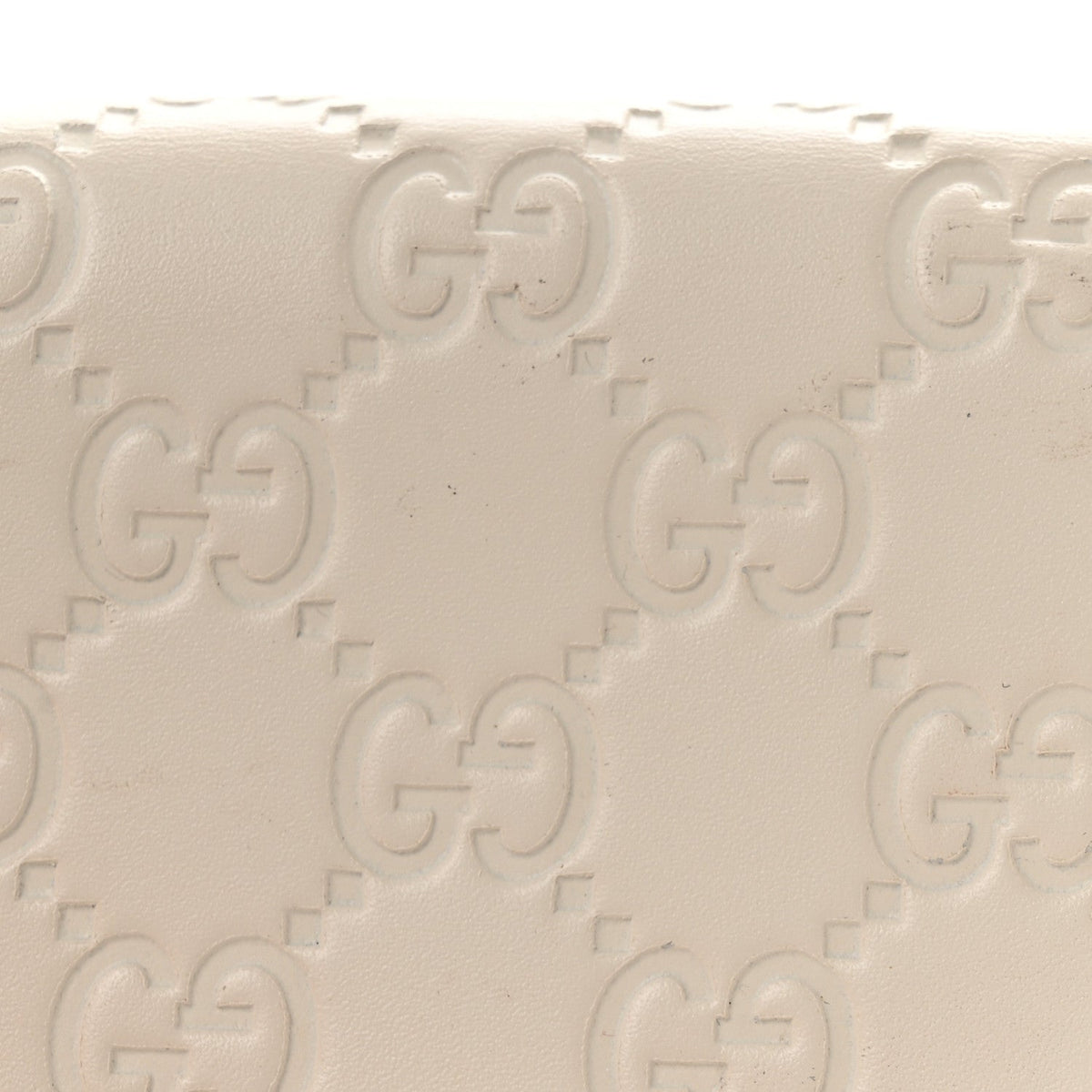 Guccissima Cherries Card Case Wallet White
