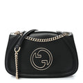Calfskin Blondie Medium Shoulder Bag Black