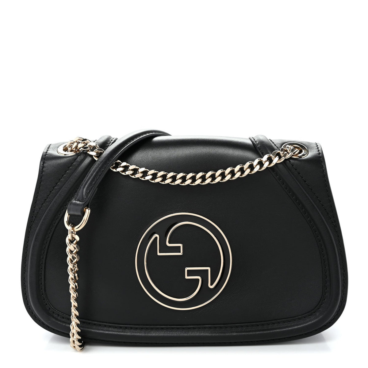 Calfskin Blondie Medium Shoulder Bag Black