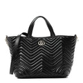 Lambskin Matelasse Medium GG Betty Tote Bag Black