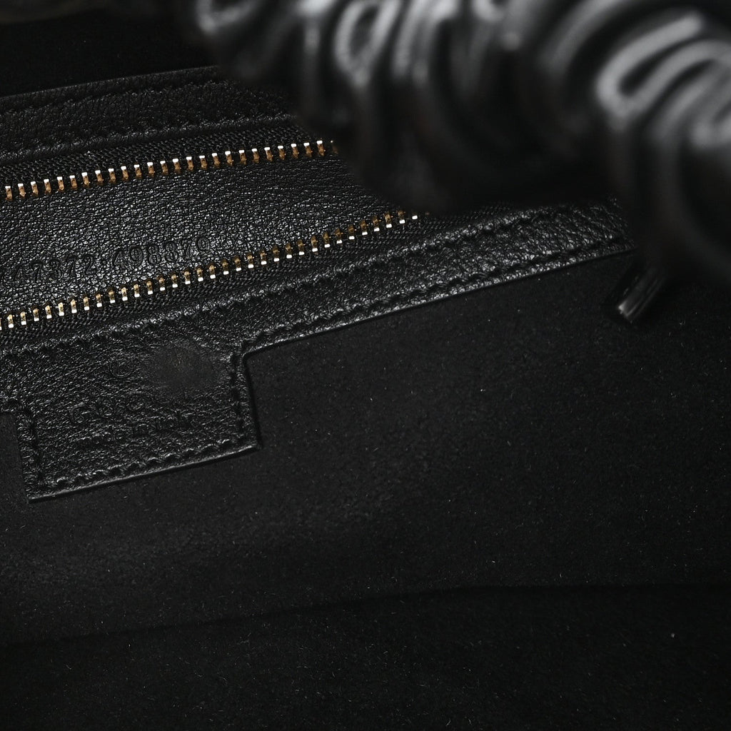 Calfskin Large Blondie Tote  Black