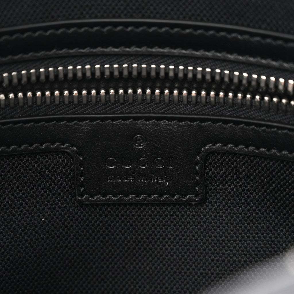 Soft GG Supreme Monogram Web Belt Bag Black Grey