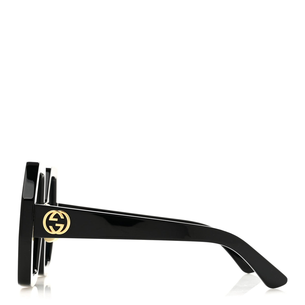 Acetate Square Sunglasses GG0772S Black