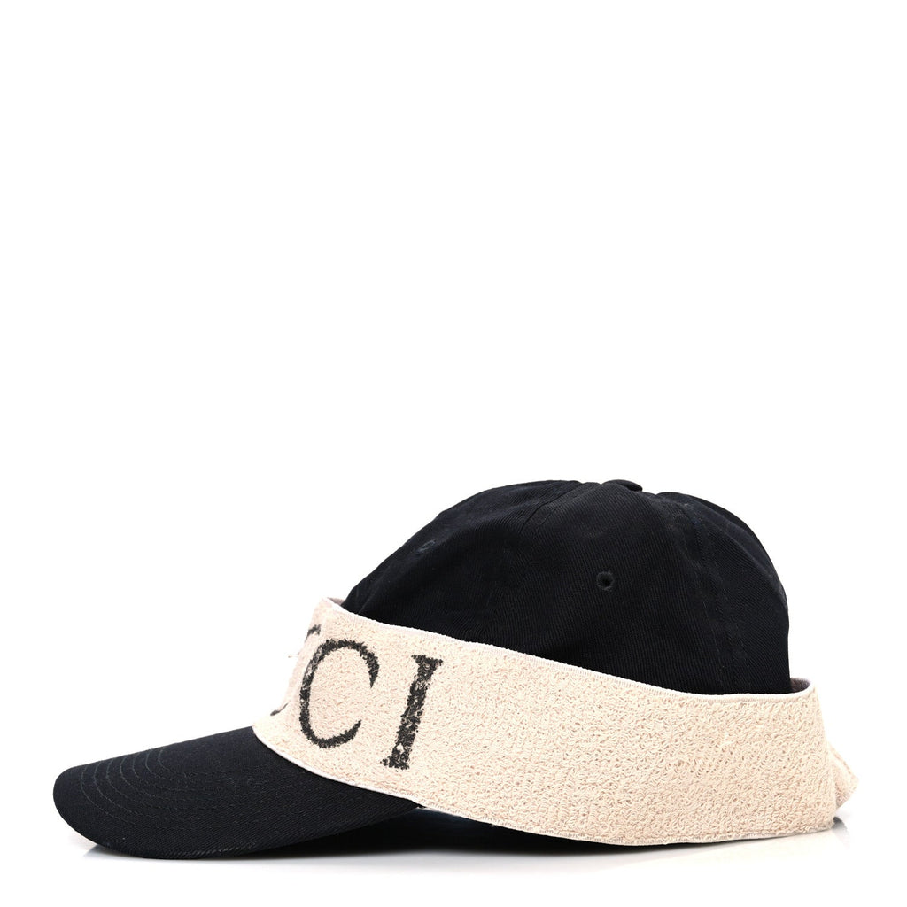 Gabardine Gucci Headband Baseball Hat L Black