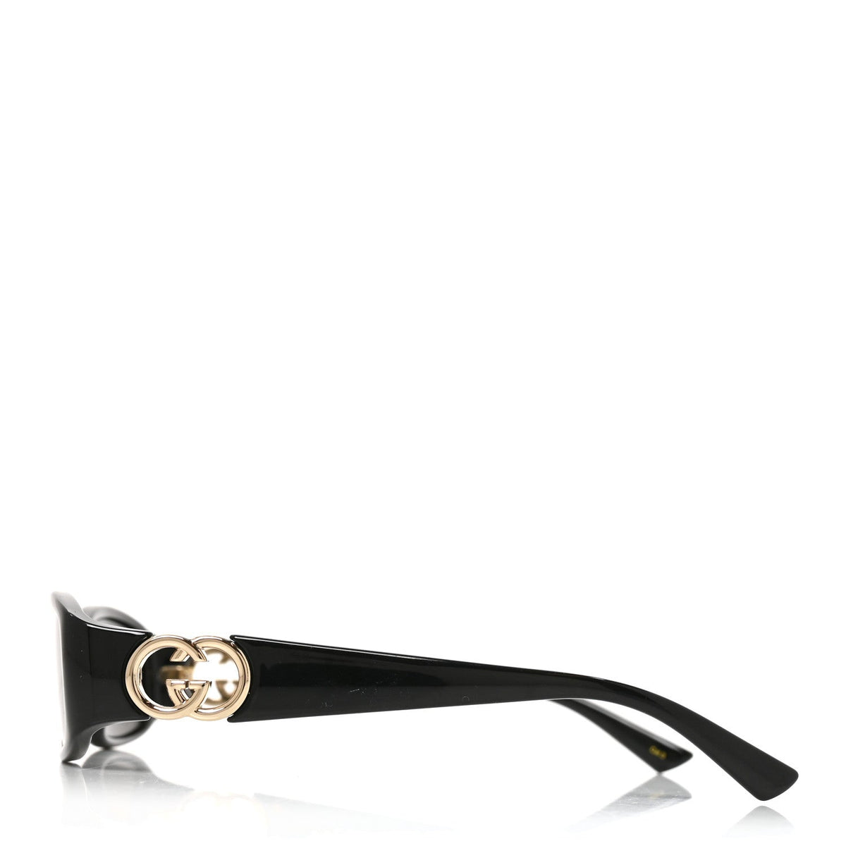 Acetate Rectangular Frame Sunglasses GG1661S Black